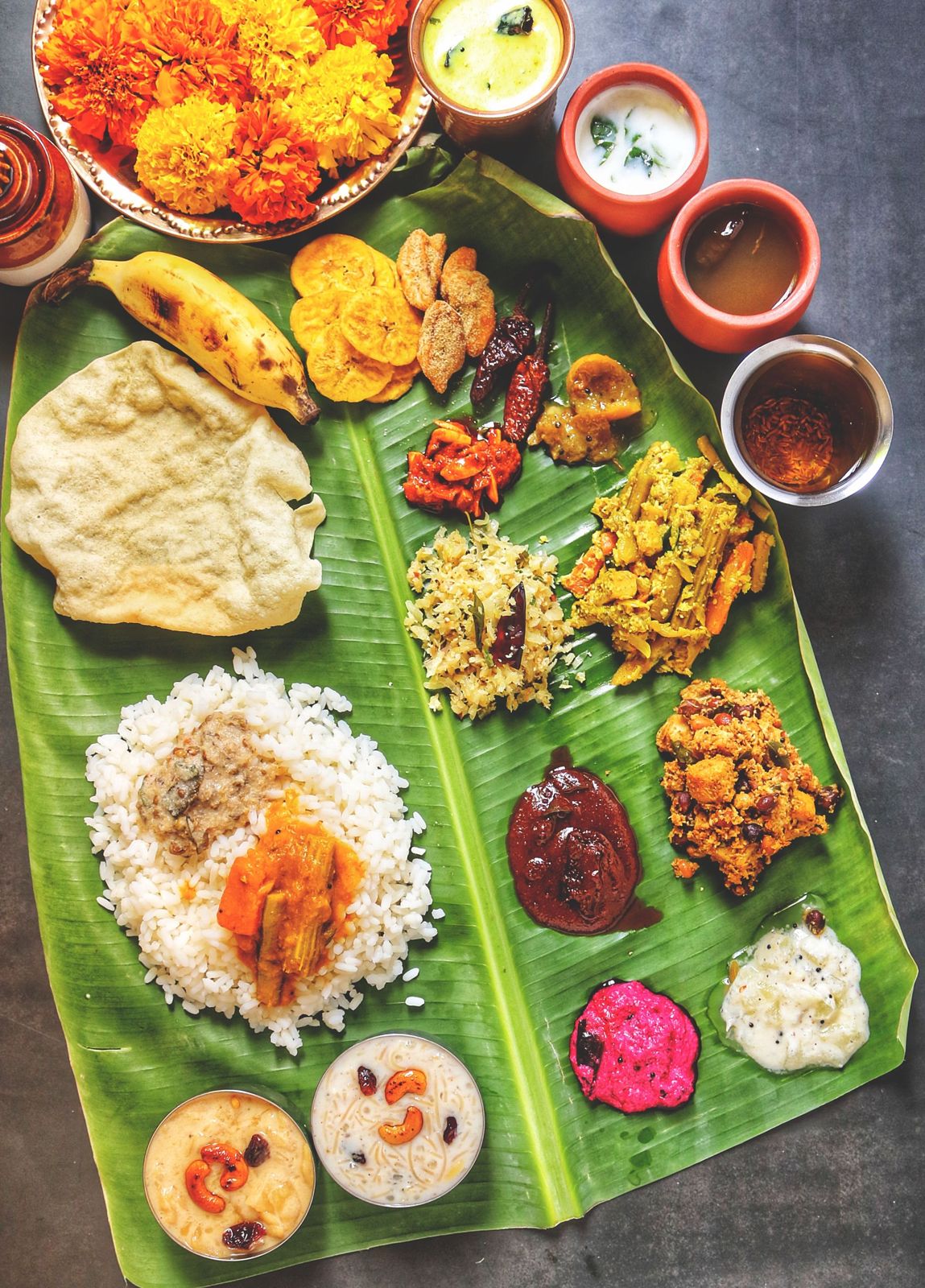 Banana leaf meals